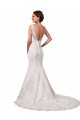 Lace Mermaid Chapel Train Long Sleeveless Sexy Wedding Dress Glasgow