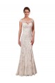 Lace Sheath Chapel Train Sleeveless White Sexy Wedding Dress Glasgow