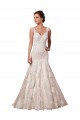 Tulle & Lace Mermaid Chapel Train Sleeveless Bridal Wedding Dress Glasgow