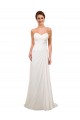 Soft Chiffon Sheath Chapel Train Sleeveless Wedding Gowns Glasgow