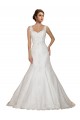Lace Mermaid Chapel Train Cap Sleeves Ivory Wedding Dress Glasgow