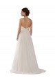 Tulle A-Line Sweep Train Sleeveless Wedding Dress Glasgow
