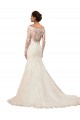 Lace Mermaid Chapel Train Long Sleeves Sexy Wedding Dress Glasgow