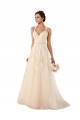 Tulle & Lace A-Line Chapel Train Sleeveless Sweetheart Wedding Dress Glasgow