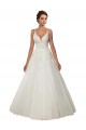 Tulle & Lace Ball Gown Chapel Train Sleeveless Boho Wedding Dress Glasgow