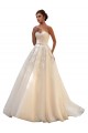 Tulle & Lace Ball Gown Chapel Train Sleeveless Sweetheart Wedding Dress Glasgow