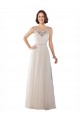 Tulle A-Line Sweep Train Sleeveless Boho Wedding Dress Glasgow