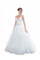 Tulle Ball Gown Chapel Train Sleeveless Beach Wedding Dress Glasgow
