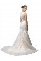 Tulle & Lace Mermaid Sweep Train Sleeveless Wedding Dress Glasgow