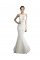 Tulle Mermaid Chapel Train Sleeveless Beach Wedding Dress Glasgow