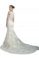 Tulle Mermaid Chapel Train Sleeveless Beach Wedding Dress Glasgow