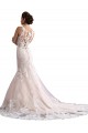 Tulle & Lace Mermaid Cathedral Train Sleeveless Wedding Dress Glasgow