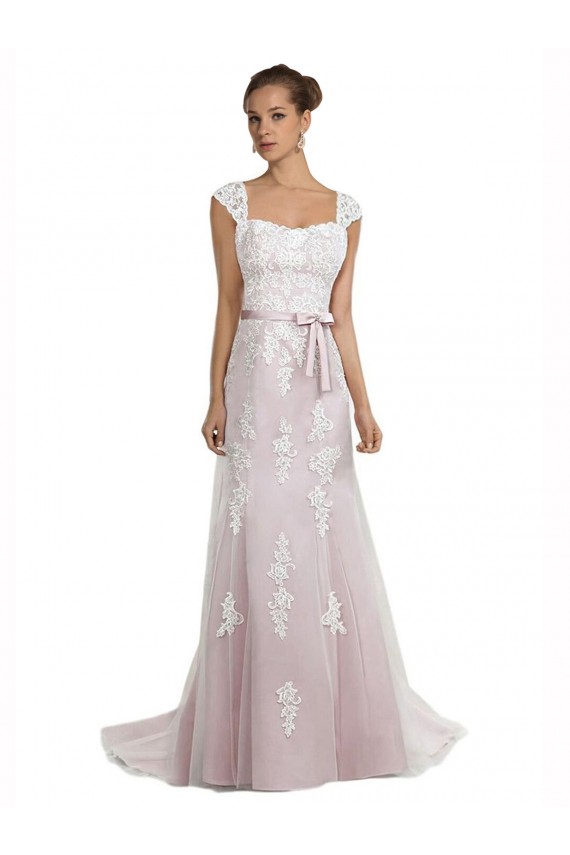 Tulle & Lace Mermaid Sweep Train Sleeveless Beach Wedding Dress Glasgow