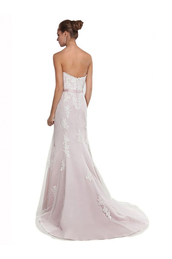 Tulle & Lace Mermaid Sweep Train Sleeveless Beach Wedding Dress Glasgow