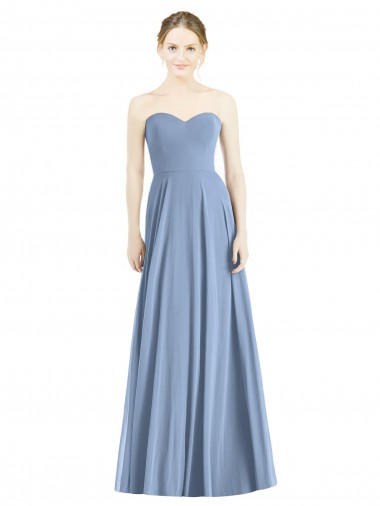 Soft Chiffon Long Sleeveless Evening Dress / Bridesmaid Dress Glasgow