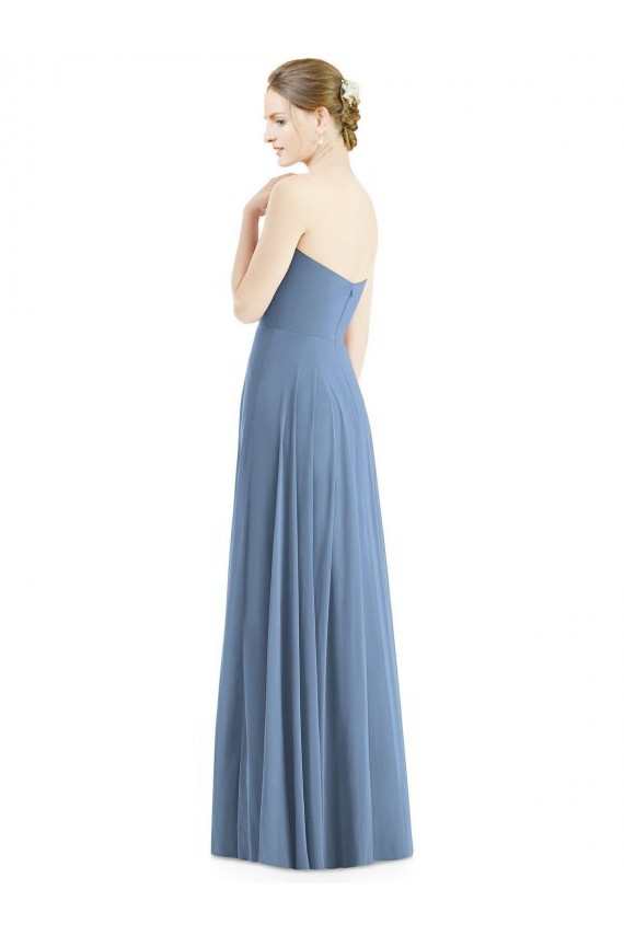 Soft Chiffon Long Sleeveless Evening Dress / Bridesmaid Dress Glasgow