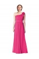 Soft Chiffon A-Line Long Sleeveless Azalea Bridesmaid Dresses Glasgow