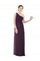Soft Chiffon A-Line Long Sleeveless Grape Evening Dress / Bridesmaid Dress Glasgow