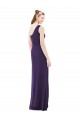 Soft Chiffon A-Line Long Sleeveless Grape Evening Dress / Bridesmaid Dress Glasgow