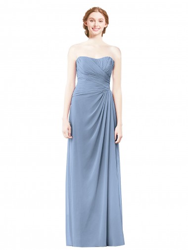 Chiffon A-Line Long Sleeveless Formal Dresses / Bridesmaid Dresses Glasgow