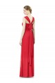 Soft Chiffon Long Cap Sleeves Formal Dress / Bridesmaid Dress Glasgow