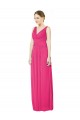 Soft Chiffon A-Line Long Sleeveless Open Back Azalea Bridesmaid Dresses Glasgow
