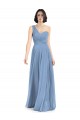 Soft Chiffon A-Line Long Sleeveless Dusty Blue Formal Dress / Bridesmaid Dress Glasgow