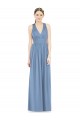 Chiffon A-Line Long Sleeveless Bridesmaid Gowns Glasgow