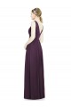 Chiffon A-Line Long Grape Bridesmaid Dress / Evening Dress Glasgow