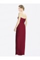 Soft Chiffon Sheath Long Sleeveless Bridesmaid Dress Glasgow
