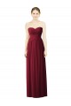 Soft Chiffon A-Line Sleeveless Burgundy Evening Dress / Bridesmaid Dress Glasgow