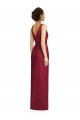 Soft Chiffon Sheath Long Sleeveless V-Neck V-Back Bridesmaid Dresses Glasgow