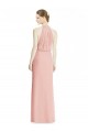 Soft Chiffon Mermaid Mermaid Sleeveless Bliss Pink Bridesmaid Dress Glasgow