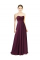Chiffon A-Line Sleeveless Grape Bridesmaid Dress Glasgow