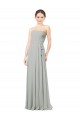 Soft Chiffon A-Line Long Sleeveless Bridesmaid Dresses Glasgow