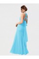 Chiffon Mermaid Long Sleeveless Bridesmaid Dress / Evening Dress Glasgow