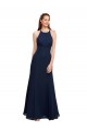 Soft Chiffon Mermaid Long Sleeveless Prom Dress / Bridesmaid Dress Glasgow