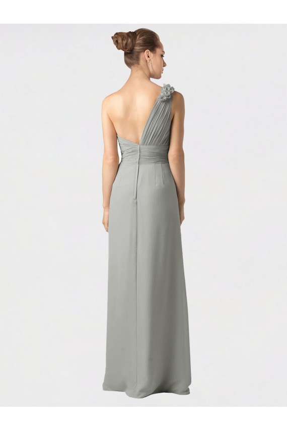 Soft Chiffon A-Line Long Sleeveless Black Bridesmaid Dresses Glasgow