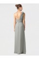 Soft Chiffon A-Line Long Sleeveless Black Bridesmaid Dresses Glasgow