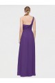 Soft Chiffon A-Line Long Sleeveless High Low Bridesmaid Dress Glasgow