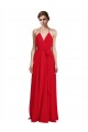 Chiffon Long Sleeveless Bridesmaid Dress Glasgow