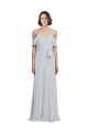 Soft Chiffon A-Line Long Sleeveless Frost Formal Dress / Bridesmaid Dress Glasgow