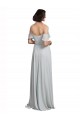 Soft Chiffon A-Line Long Sleeveless Frost Formal Dress / Bridesmaid Dress Glasgow