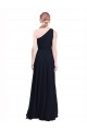 Chiffon A-Line Long Sleeveless Dark Navy Bridesmaid Dress / Evening Dress Glasgow