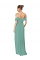 Soft Chiffon A-Line Flutter Sleeves Seaside Bridesmaid Dress Glasgow