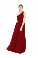 Chiffon A-Line Long Sleeveless Burgundy Bridesmaid Dresses Glasgow