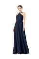 Chiffon Princess Long Sleeveless Bridesmaid Gowns Glasgow