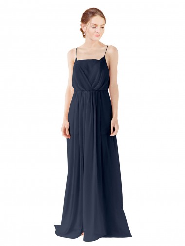 Chiffon A-Line Long Sleeveless Open Back Bridesmaid Dress / Evening Gowns Glasgow