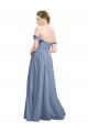 Soft Chiffon A-Line Sleeveless Dusty Blue Formal Dress / Bridesmaid Dress Glasgow