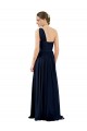 Chiffon A-Line Sleeveless Dark Navy Bridal Party Dress / Evening Dress Glasgow